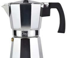 Milu 3 Tassen Espressokocher silber/schwarz