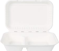 NATURE Star Double Einweg-Menüboxen weiß