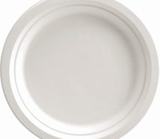 NATURE Star Einweg-Menüteller 23 cm weiß