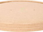 NATURE Star Deckel für Einweg-Salatschalen 18.5 cm braun