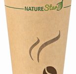 NATURE Star Mocca Einweg-Kaffeebecher 8 cm 0,3 l braun