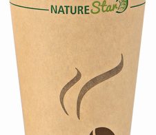 NATURE Star Mocca Einweg-Kaffeebecher 8 cm 0,3 l braun