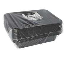 PAPSTAR Mehrweg-Menüschalen schwarz