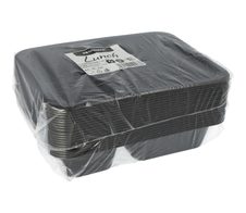 PAPSTAR Mehrweg-Menüschalen schwarz