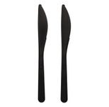 PAPSTAR Mehrweg-Messer schwarz Polypropylen (PP)