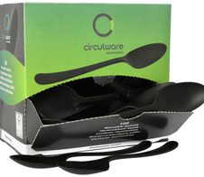 PAPSTAR Mehrweg-Löffel schwarz Polypropylen (PP)