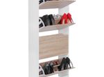 WOHNLING Schuhschrank WL5.036 eiche/weiß