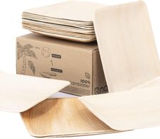 natuuro® Palmblatt-Teller braun