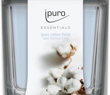 ipuro Cotton Fields Duftkerze 6.5 cm hellblau