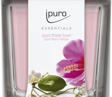 ipuro Flower Bowl Duftkerze 6.5 cm rosa