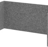 HAMMERBACHER FlexWall Akustikrückwand Vlies grau