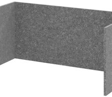 HAMMERBACHER FlexWall Akustikrückwand Vlies grau