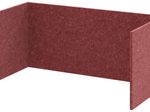 HAMMERBACHER FlexWall Akustikrückwand Vlies bordeaux