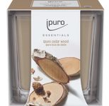 ipuro Cedar Wood Duftkerze 6.5 cm beige