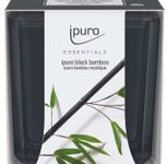 ipuro Black Bamboo Duftkerze 6.5 cm schwarz