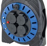 as-Schwabe Kabeltrommel schwarz/blau 15 Meter IP44