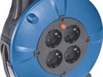 as-Schwabe Kabeltrommel schwarz/blau 10 Meter IP20