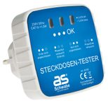 as-Schwabe Steckdosentester weiß
