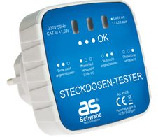 as-Schwabe Steckdosentester weiß