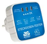 as-Schwabe Steckdosentester weiß