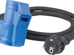as-Schwabe Adapterleitung Camping, 1,50 m, schwarz