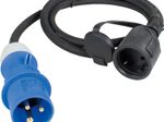 as-Schwabe Adapterleitung Camping Französischer Standard, 1,50 m, schwarz