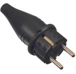 as-Schwabe Schuko-Stecker Vollgummi