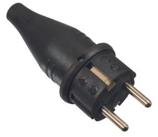 as-Schwabe Schuko-Stecker Vollgummi