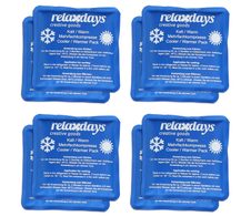 relaxdays Kühlpads 11 cm x 11 cm blau