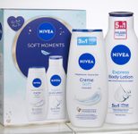 NIVEA SOFT MOMENTS Geschenkset 1 Bodylotion (400ml), 1 Pflegedusche (250ml)