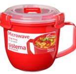 sistema® Mikrowellen-Suppentasse 10.7 cm hoch rot