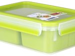 emsa Lunchbox CLIP & GO 5.8 cm hoch 0,55 l transparent/grün