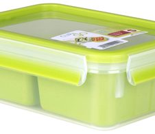emsa Lunchbox CLIP & GO 5.8 cm hoch 0,55 l transparent/grün