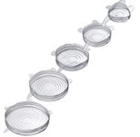 WESTMARK Frischhaltedeckel-Set Silikon transparent