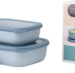 MEPAL Frischhaltedose Cirqula 7 cm hoch 0,5/1,0/2,0 l nordic blue