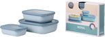 MEPAL Frischhaltedose Cirqula 7 cm hoch 0,5/1,0/2,0 l nordic blue