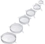 WESTMARK Frischhaltedeckel-Set Silikon Round transparent