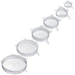 WESTMARK Frischhaltedeckel-Set Silikon Round transparent