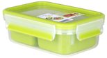 emsa Lunchbox CLIP & GO 7 cm hoch 1,0 l transparent/grün