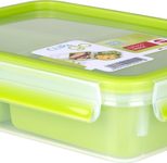 emsa Lunchbox CLIP & GO 5.8 cm hoch 1,2 l transparent/grün