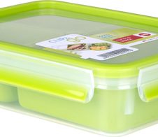 emsa Lunchbox CLIP & GO 5.8 cm hoch 1,2 l transparent/grün