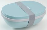MEPAL Lunchbox Ellipse duo 7.5 cm hoch 825 + 600 ml nordic green
