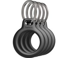 Belkin Secure Holder mit Schlüsselanhänger für AirTag (4er Pack), schwarz