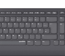 Speedlink HI-GENIC Antibacterial Keyboard schwarz - DE Layout (Kabelgebunden)