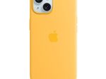 Apple iPhone 15 Silikon Case mit MagSafe - Sonnenlicht
