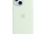 Apple iPhone 15 Silicone Case mit MagSafe - Hellgrün