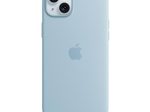 Apple iPhone 15 Plus Silikon Case mit MagSafe - Hellblau