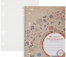 LANDRÉ Collegeblock recycling kariert A5