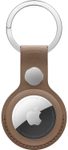 Apple Air Tag Anhänger Feingewebe taupe
