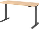 HAMMERBACHER elektrisch höhenverstellbarer Schreibtisch VXMKA19/E/G eiche